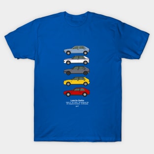 Lancia Delta classic car collection T-Shirt